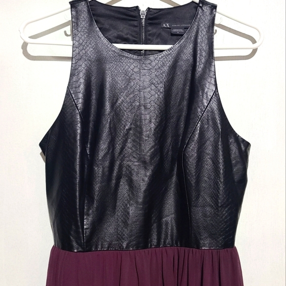 A/X‎ faux leather purple gown - Picture 2 of 7